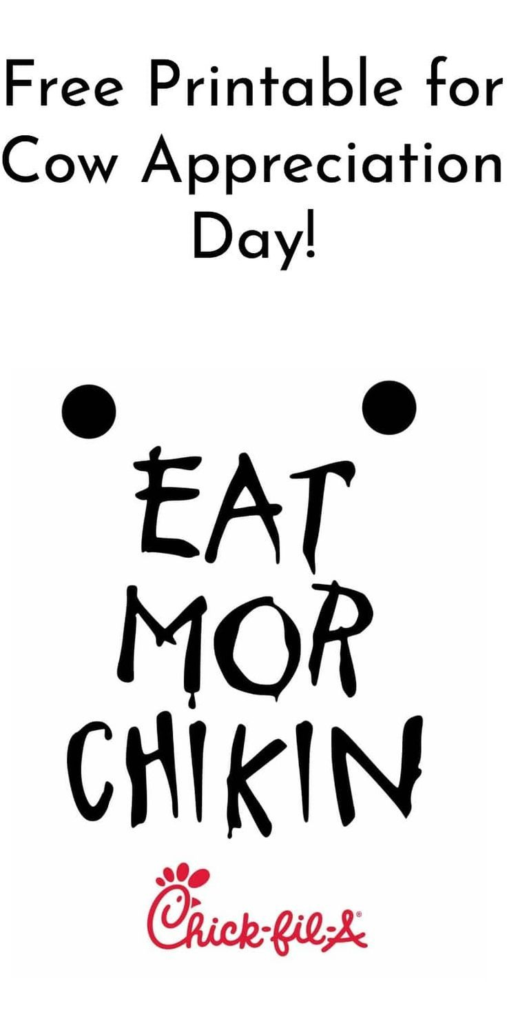 Free Printable Eat More Chikin Printable Sign 2024 inside Eat More Chicken Sign Printable