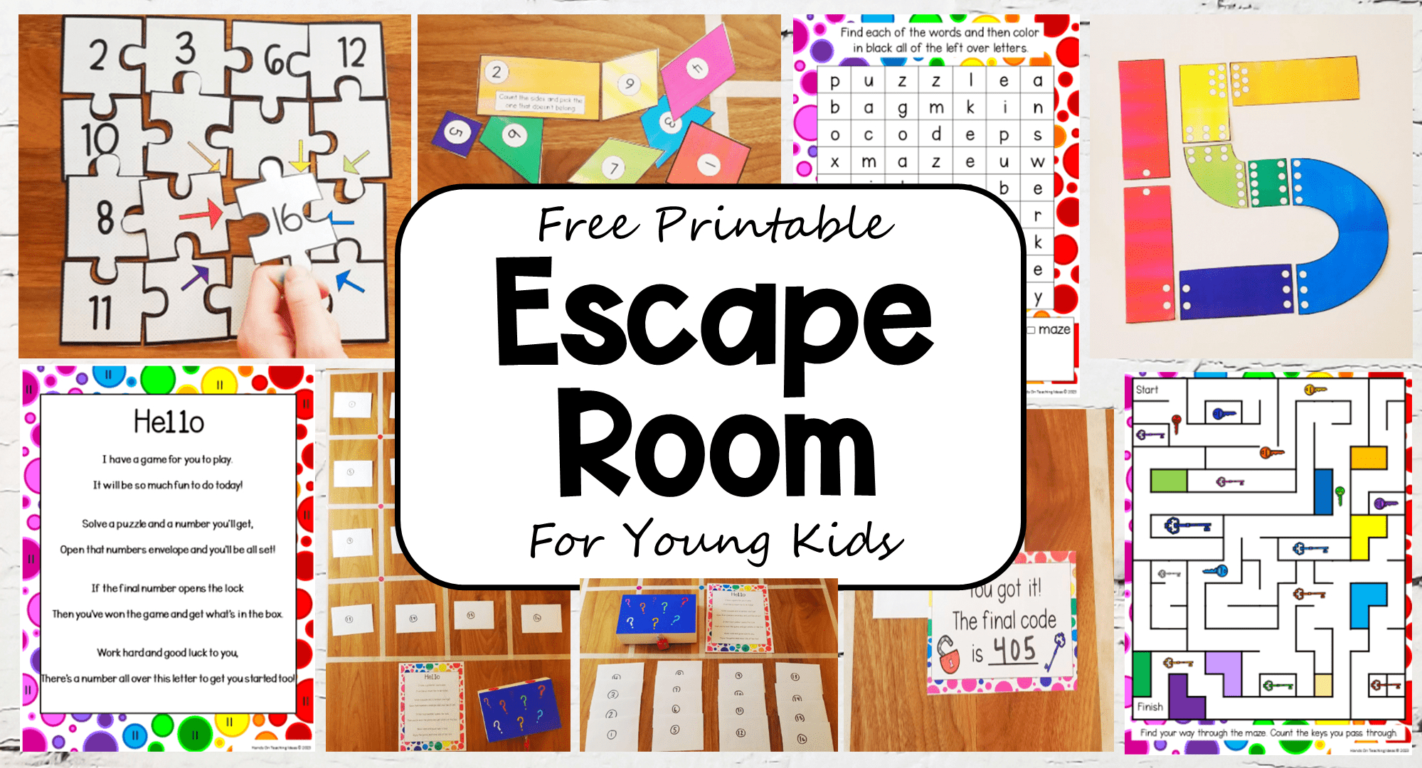 Free Printable Escape Room For Young Kids - inside Free Printable Escape Room Game