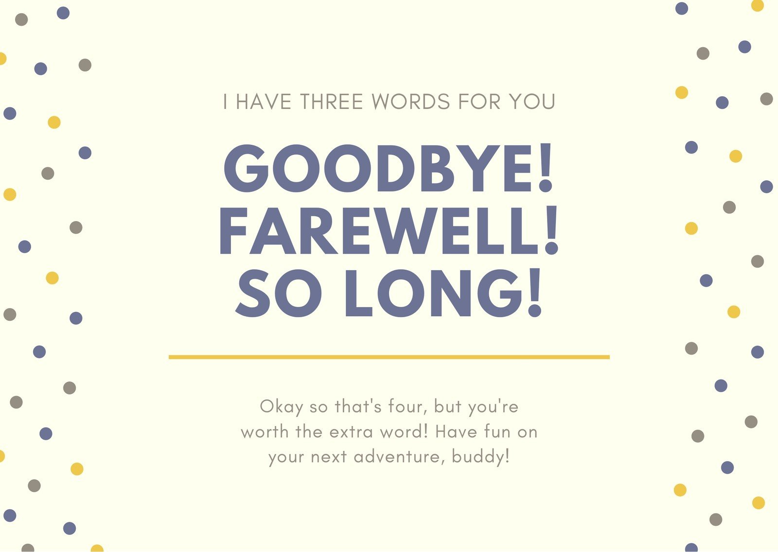 Free, Printable Farewell Card Templates To Personalize Online | Canva with regard to Printable Going Away Card For Coworker