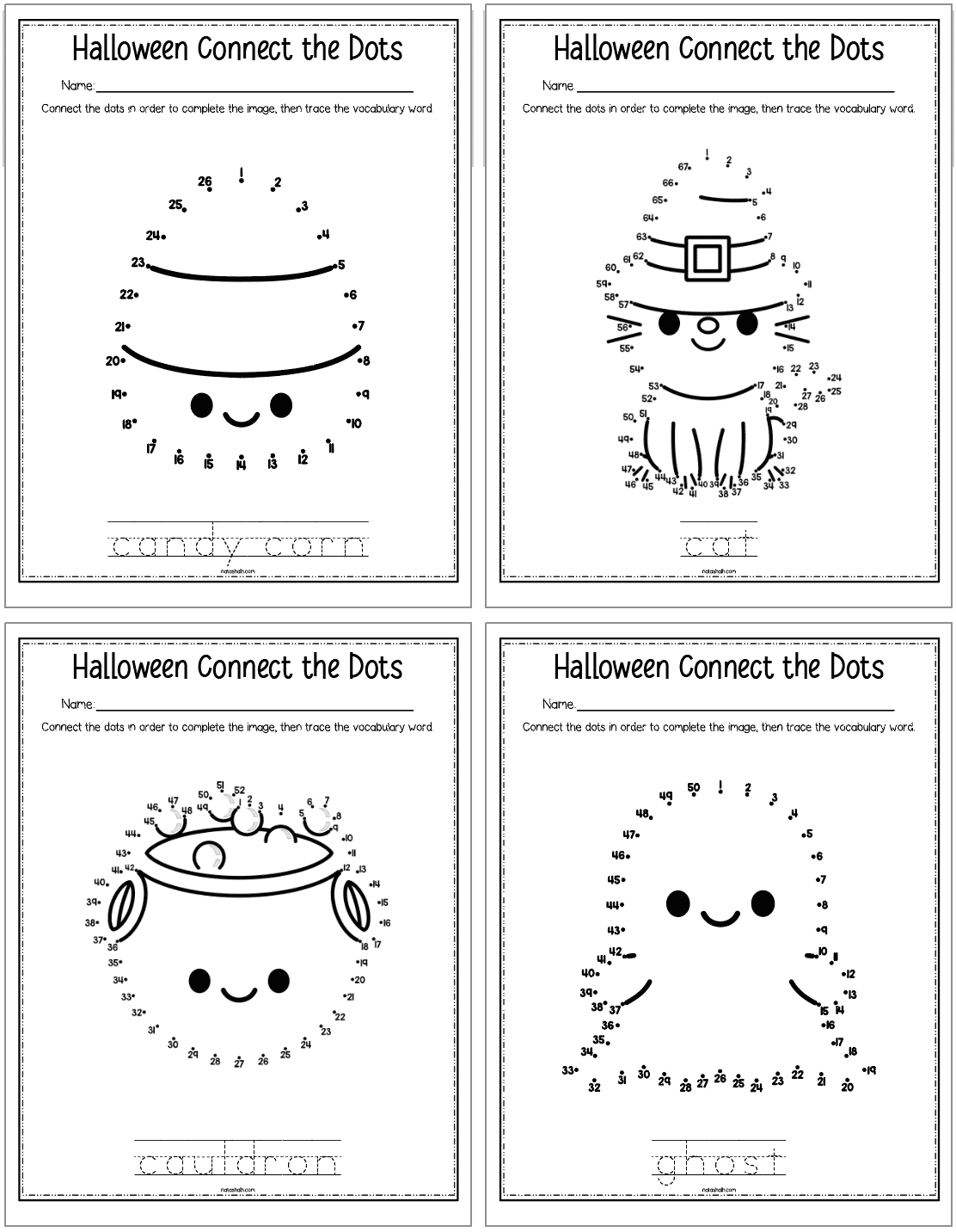 Free Printable Halloween Dot To Dot - The Artisan Life inside Halloween Connect the Dots Printable