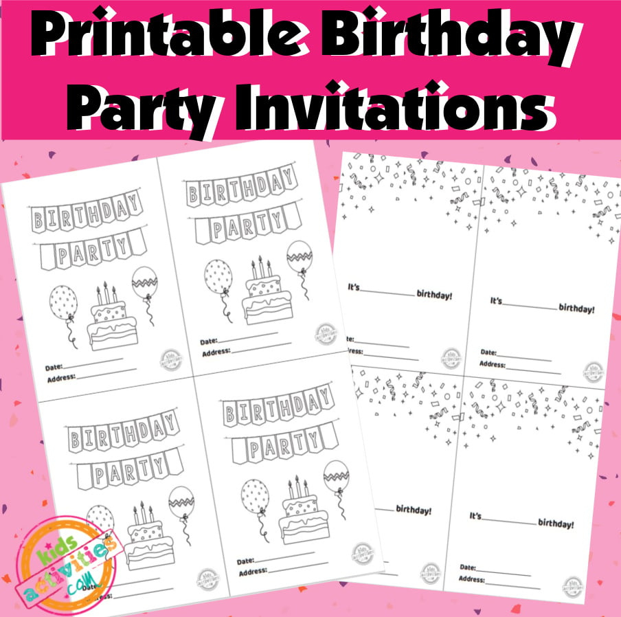 Free Printable Invitations - Kids Activities Blog pertaining to Printable Birthday Invitations Free