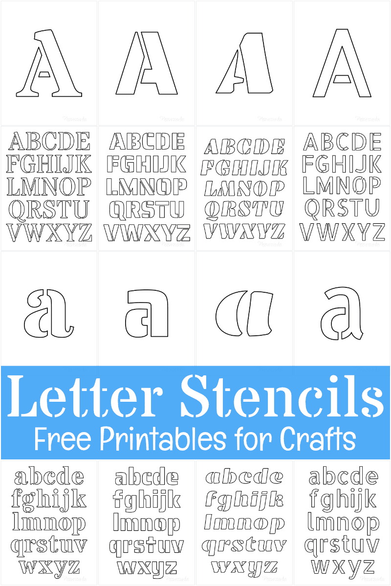 Free Printable Letter Stencils For Crafts throughout Cut Out Printable Letter Stencils
