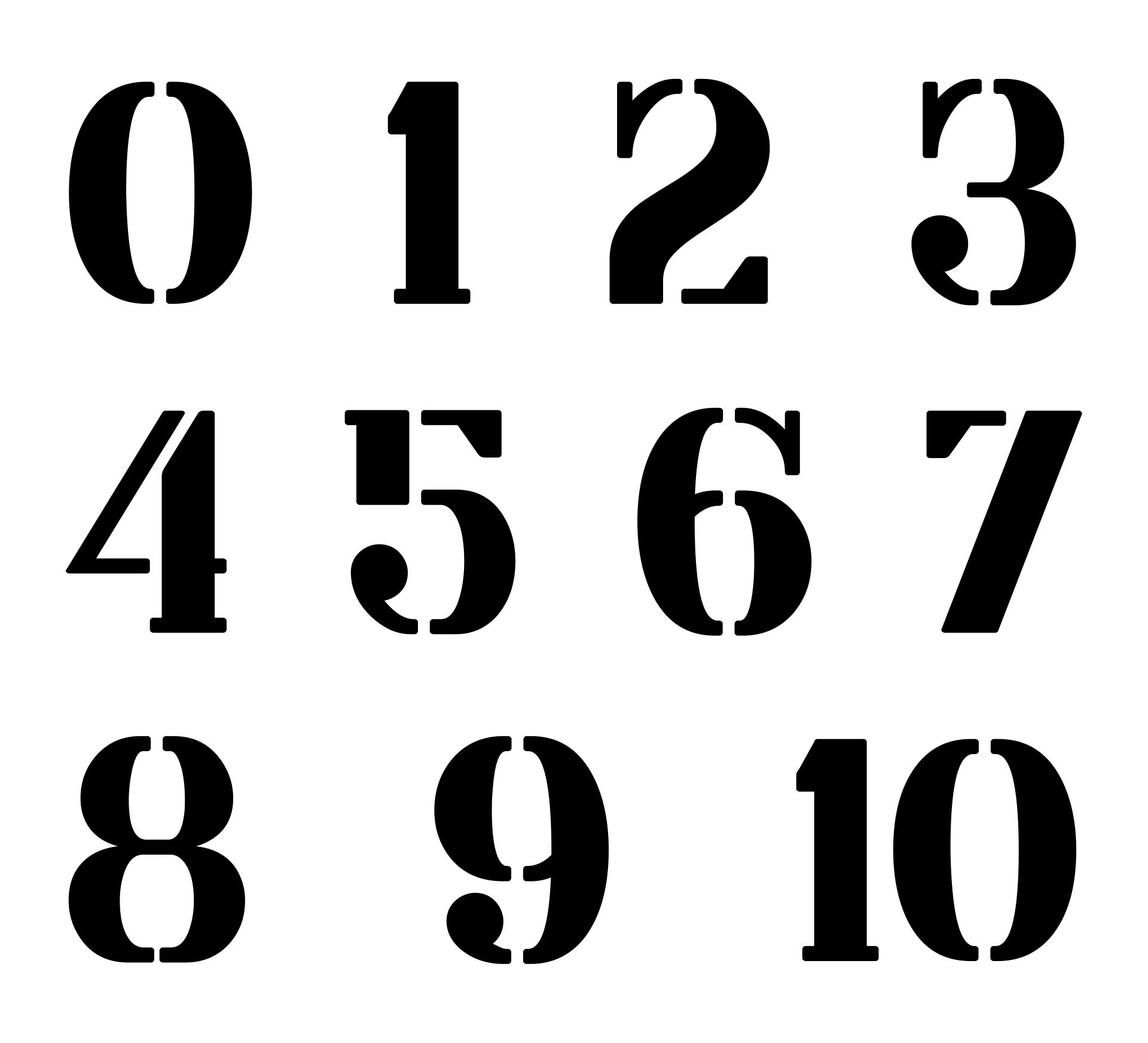 Free Printable Number Stencils 3 Inch Free, Download Free for Free Printable 3 Inch Number Stencils