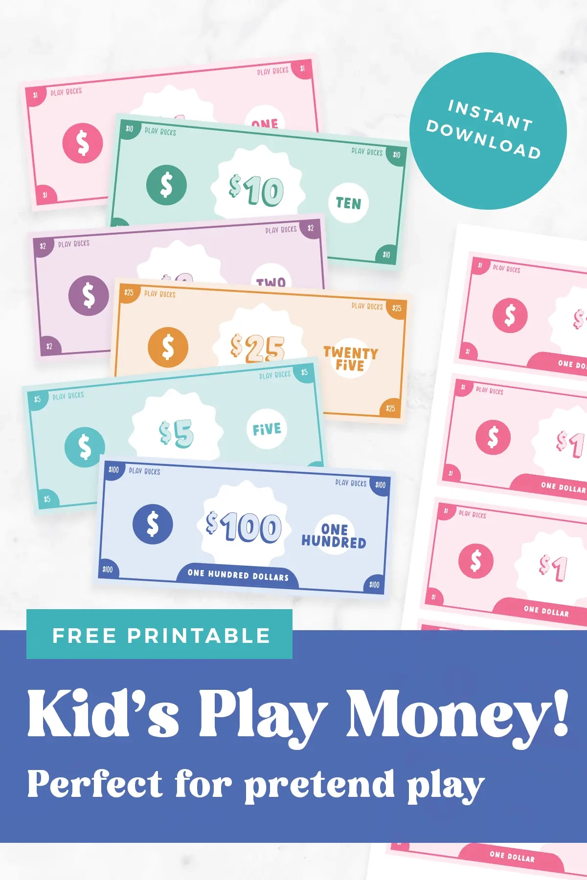 Free Printable Play Money For Kids - Favorite Printables pertaining to Printable Play Money Free Download