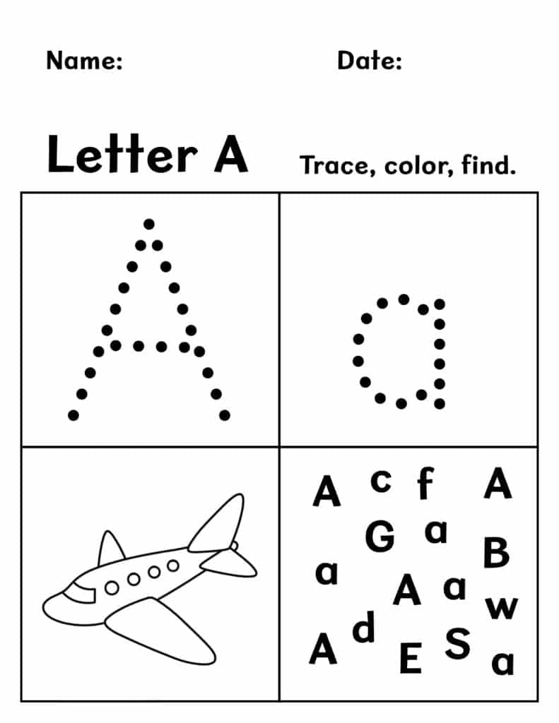 Free Printable Preschool Worksheets! ⋆ The Hollydog Blog within Printable Homework For Pre K