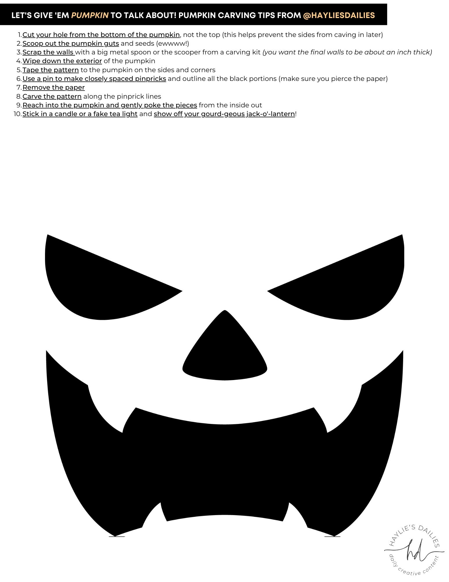 Free Printable Pumpkin Carving Patterns For The Most Boo-Tiful for Jack O&amp;#039; Lantern Printable Templates