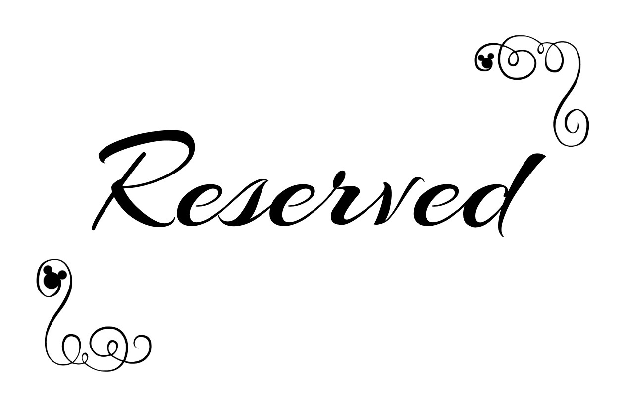 Free Printable Reserved Seating Signs For Your Wedding Ceremony within Printable Reserved Sign For Table