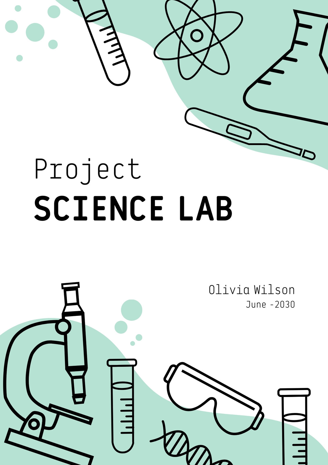 Free To Edit And Print Science Cover Page Templates | Canva with Science Binder Cover Printable Free