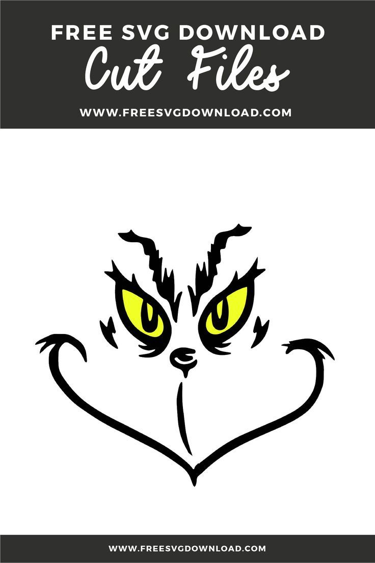 Grinch Face Svg, Merry Christmas Svg, Santa Svg, Funny Christmas within Grinch Face Stencil Free Printable
