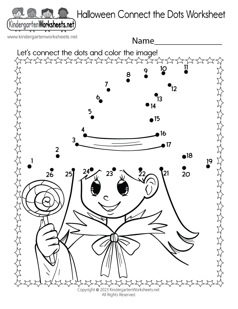 Halloween Connect The Dots Worksheet - Free Printable, Digital, &amp;amp; Pdf regarding Halloween Connect The Dots Printable