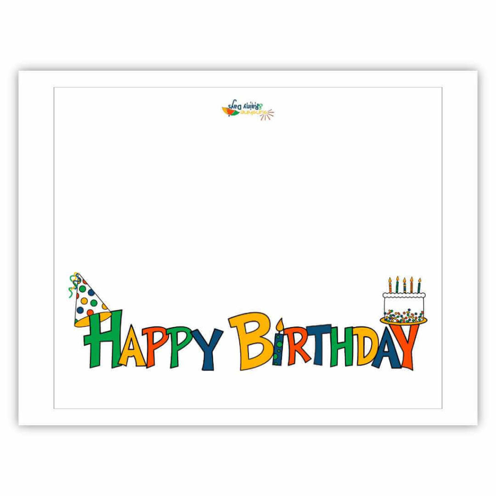 Happy Birthday Card Free Printable - Sunshine And Rainy Days in Free Printable Happy Birthday Card