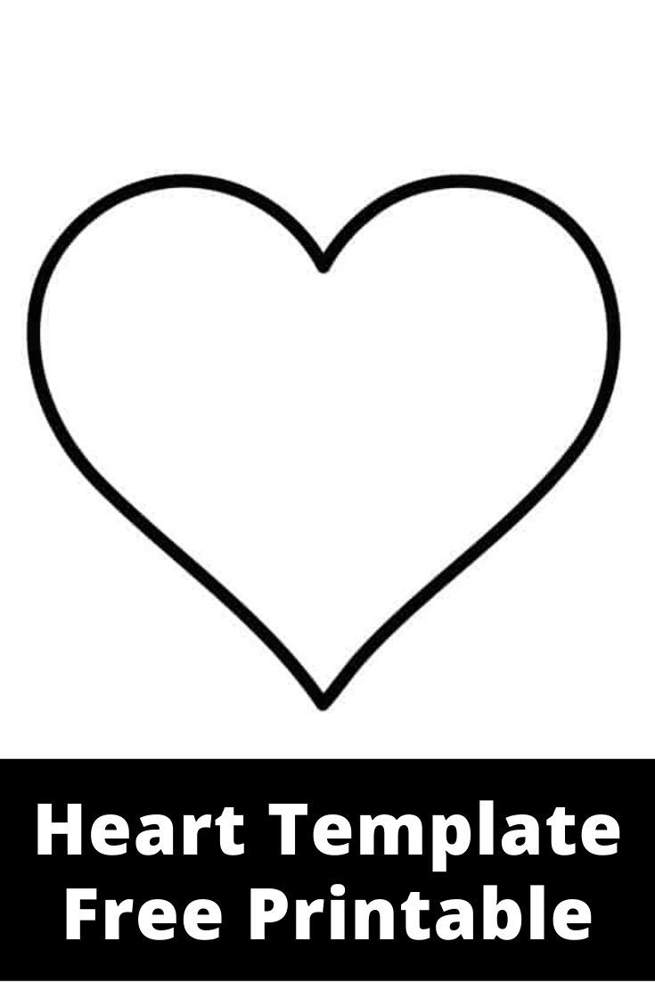 Heart Template Free Printable intended for Template Of A Heart Shape Printable