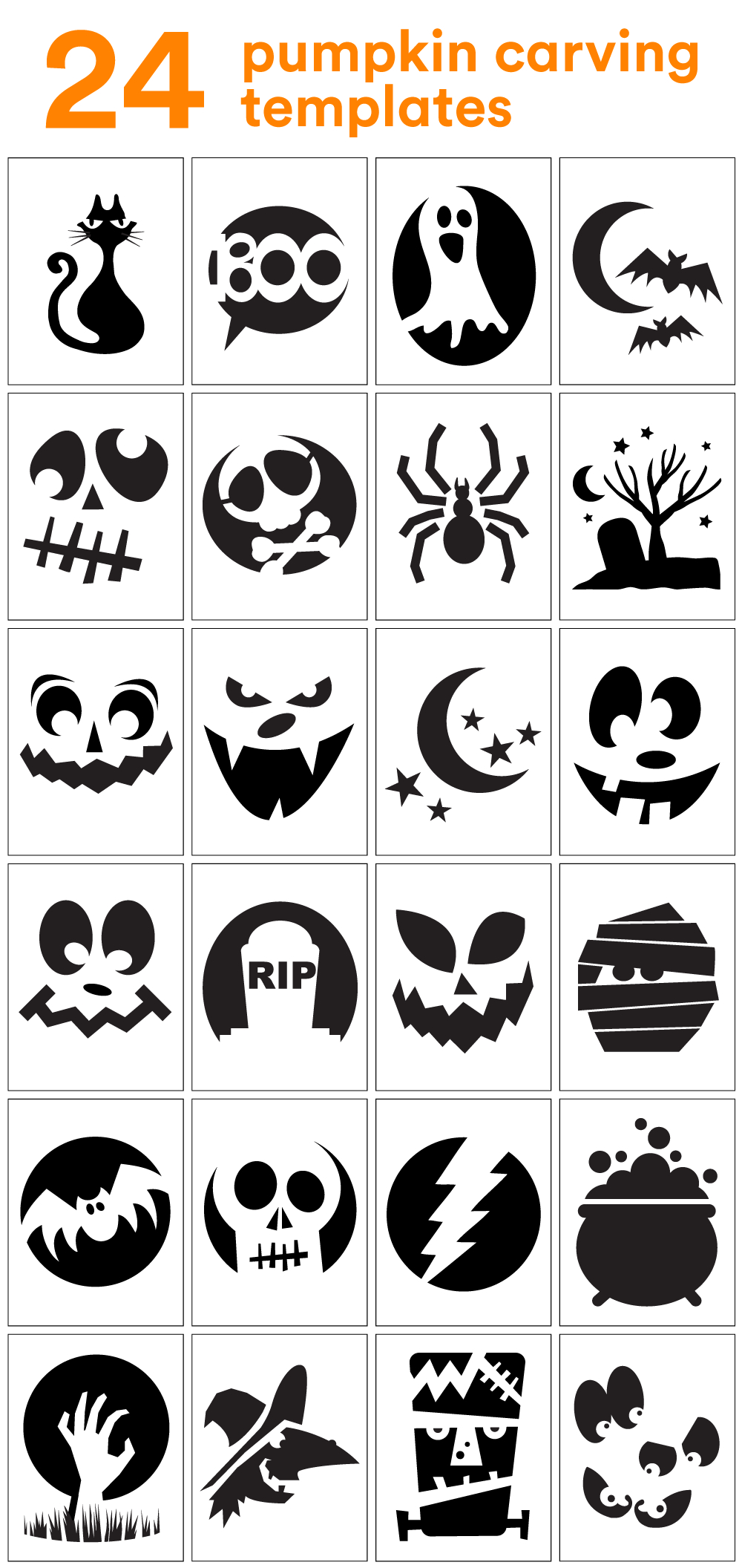 How To Carve The Coolest Pumpkin On The Block (Carving Stencils with Stencils For Carving Pumpkins Printable