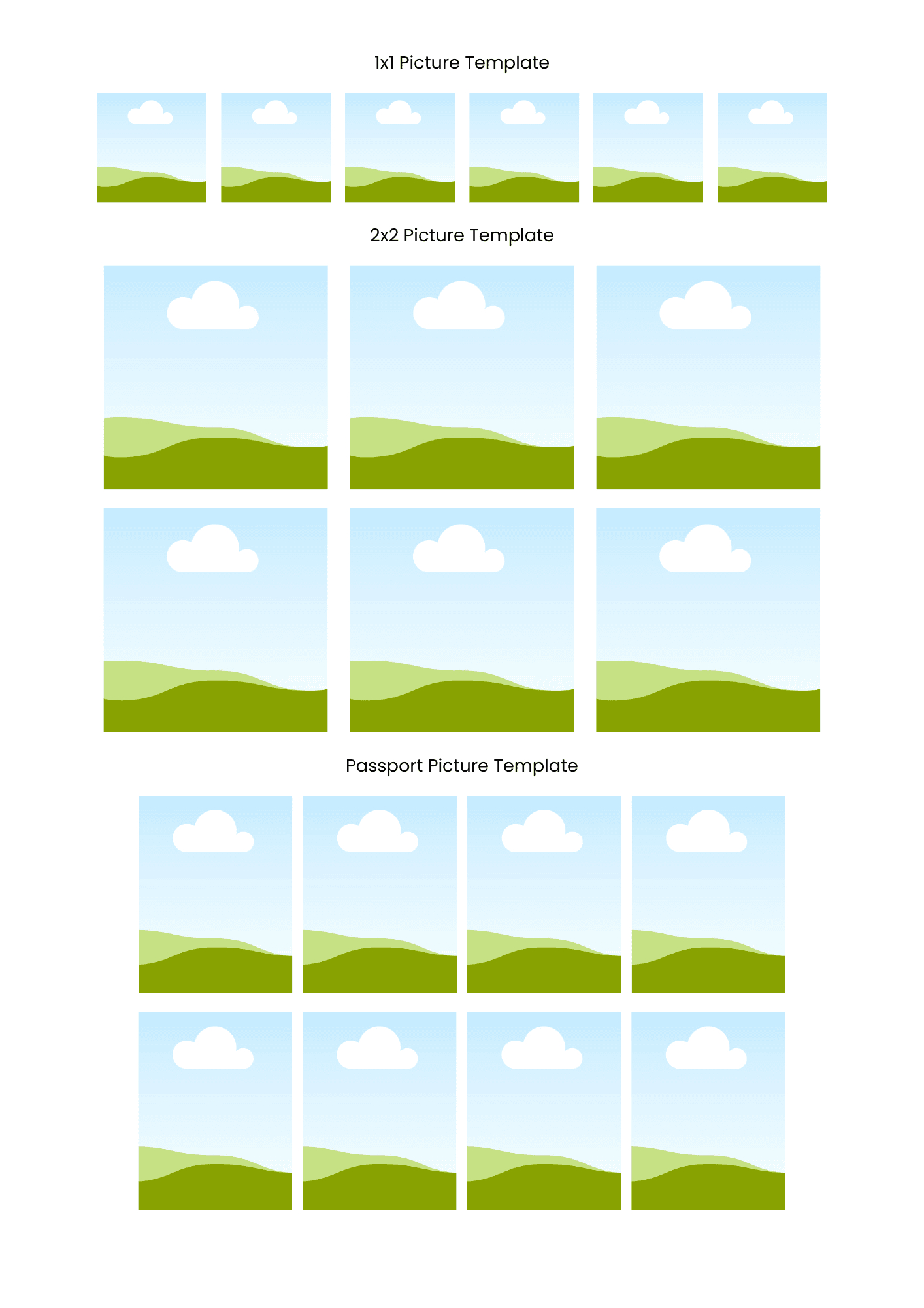 Id Picture Printable Template A4Issadigitaals - Raket.ph for 2X2 Id Printable Template A4