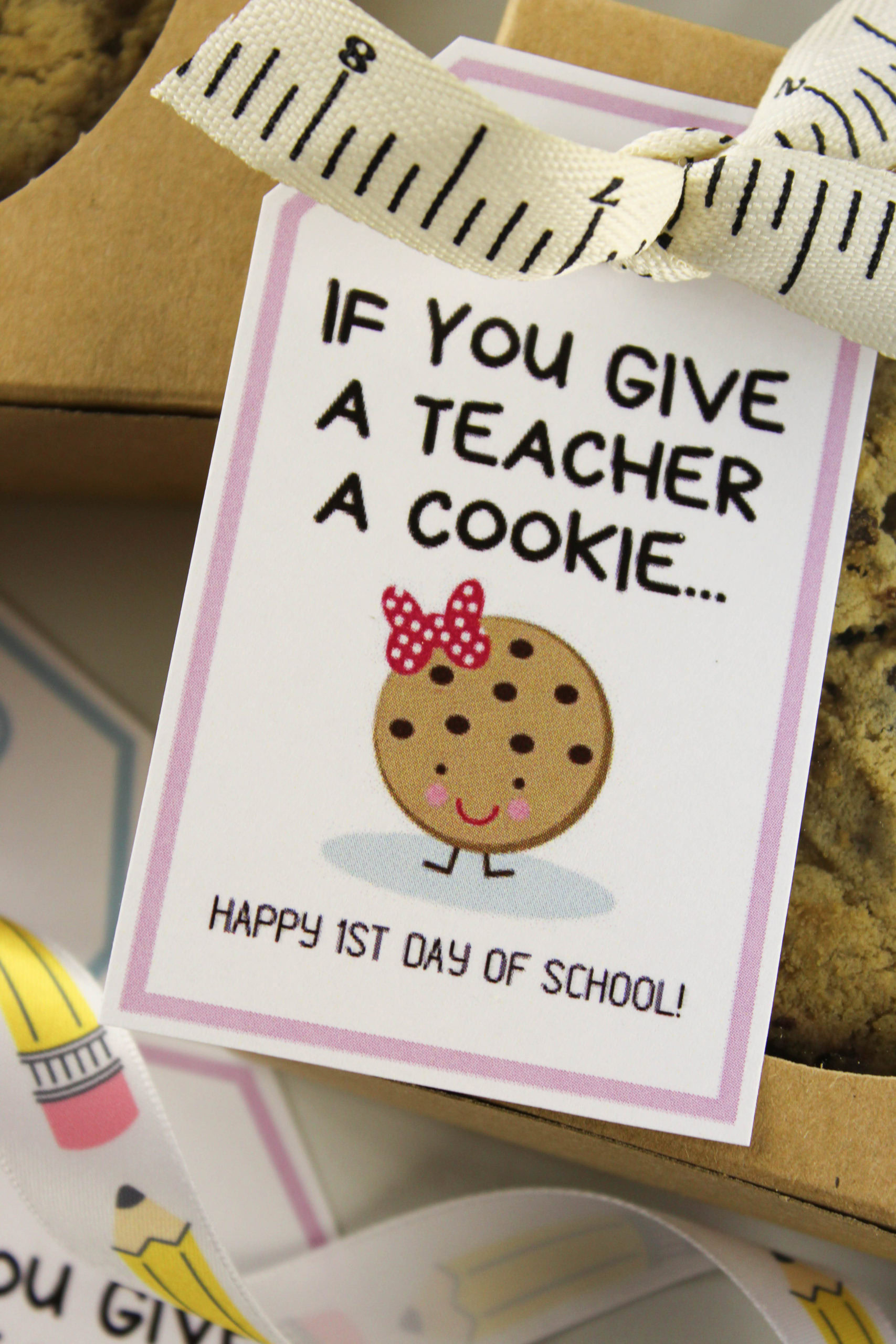 If You Give A Teacher A Cookie Printable Free - Printable Party Favors in If You Give a Teacher a Cookie Printable Free