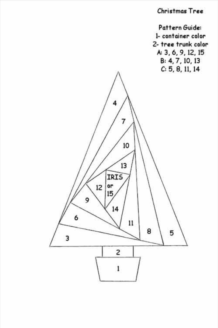 Iris Folding - Exemples Et Modèles Motif Sapin intended for Printable Iris Folding Templates