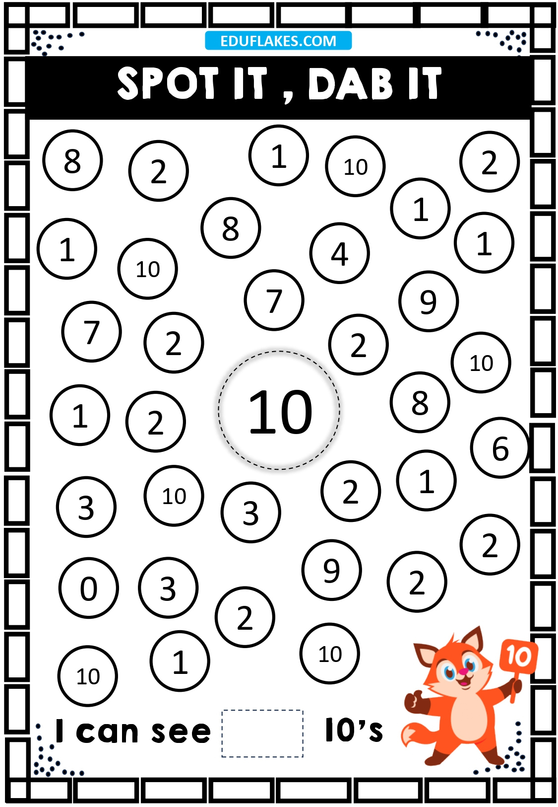 Kindergarten Number Recognition Worksheets 1 To 10 Free Pdf in Free Printable Number Recognition Worksheets