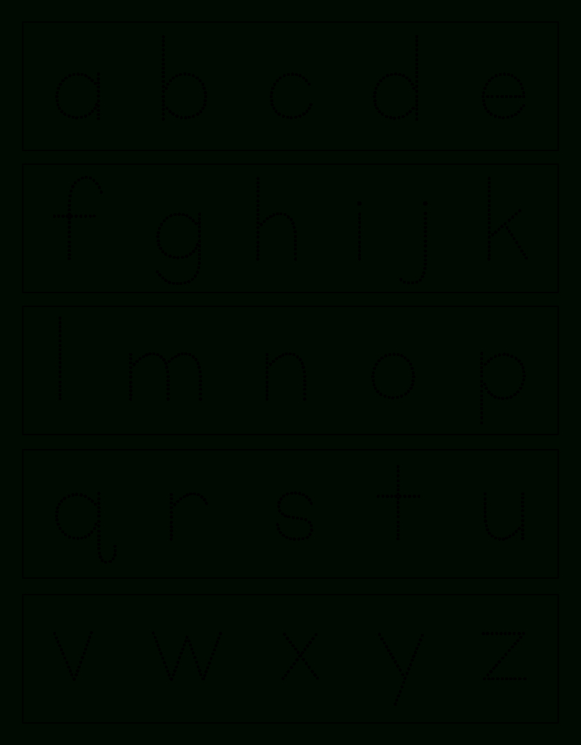 Letter Tracing - Lower Case Letters - Handwriting Practice inside Lower Case Letter Tracing Free Printable