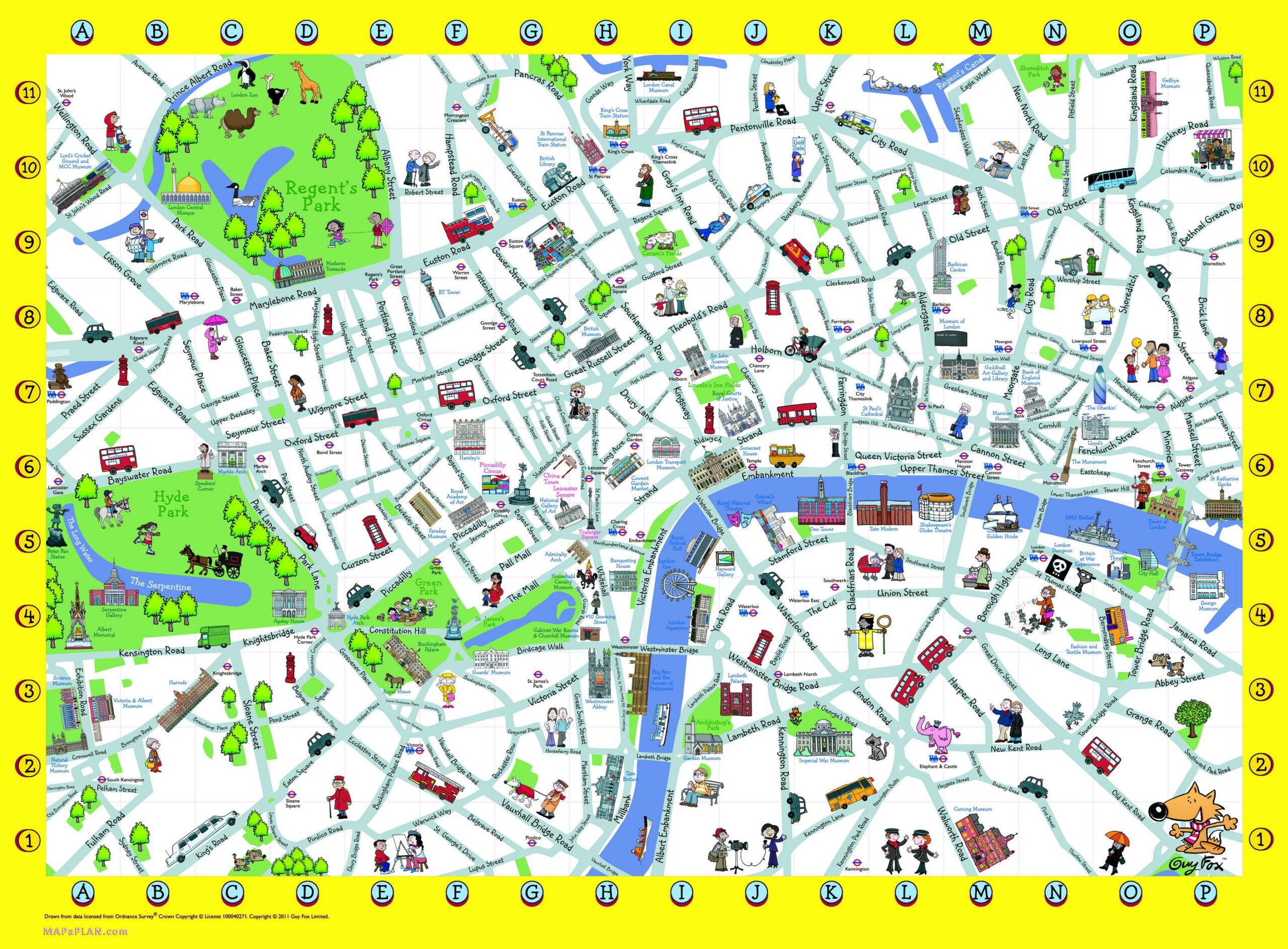 London Maps - Top Tourist Attractions - Free, Printable City throughout Map of London Attractions Printable