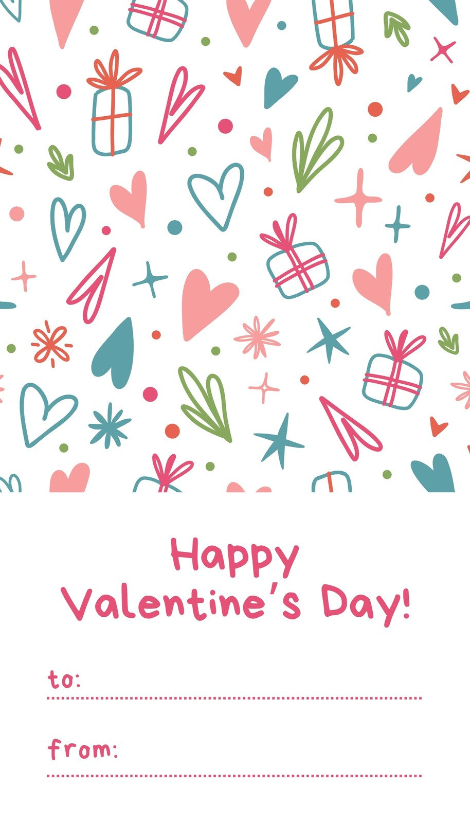 Page 4 - Free Custom Printable Valentines Day Tag Templates | Canva with Printable Valentine&amp;#039;S Day Hearts