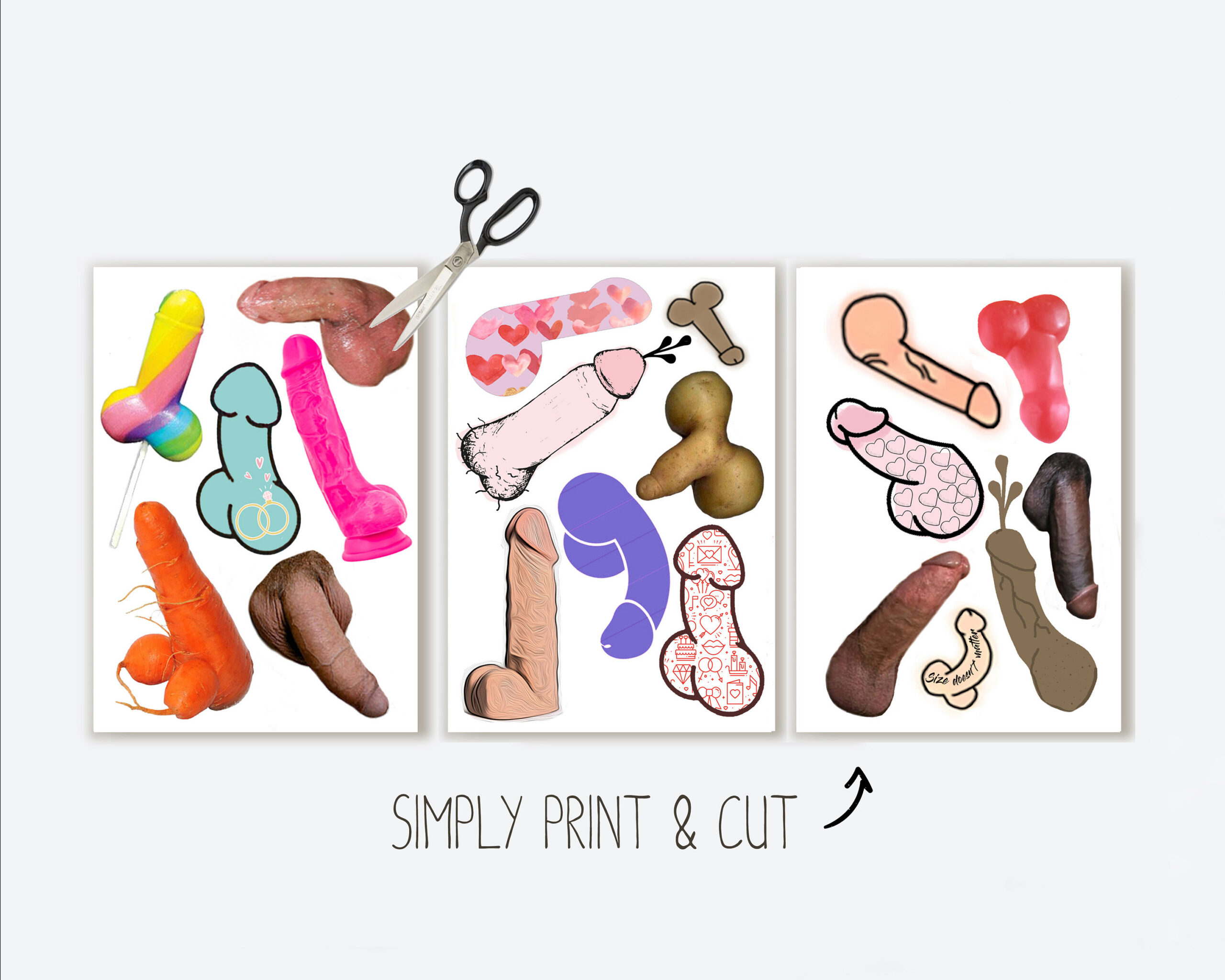 Pin The Junk On The Hunk, Drake, Junggesellinnenabigen Party regarding Pin The Junk On The Hunk Printable