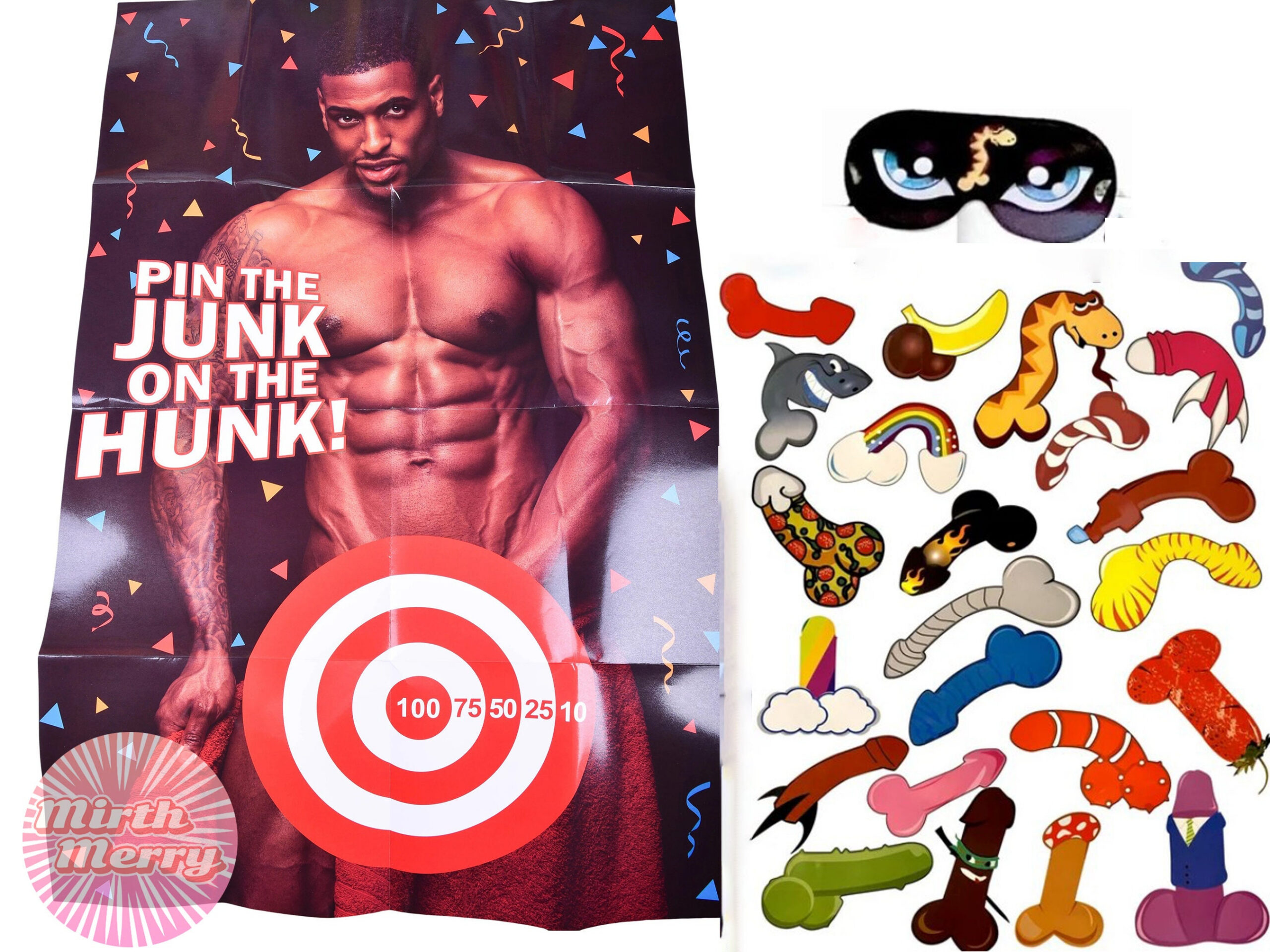 Pin The Macho On The Man, Junk On The Hunk, Hens Party Games, Pin intended for Pin The Junk On The Hunk Game Printable