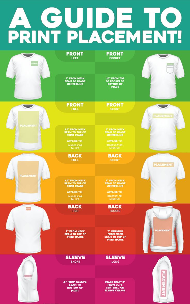 Placement Guide intended for Vinyl Shirt Placement Guide Printable
