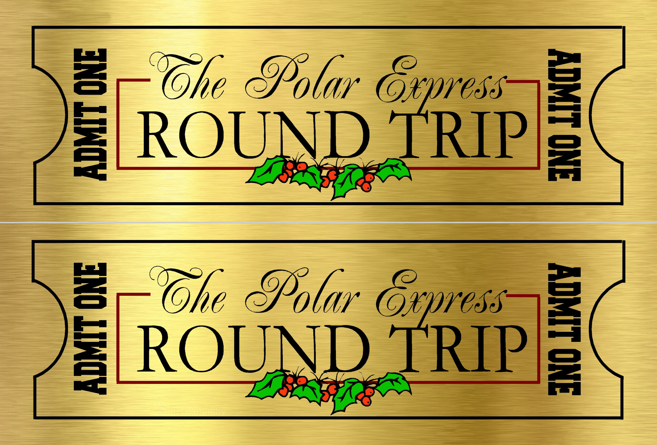 Polar Express Ticket – The Idea Door inside Polar Express Tickets Printable Free