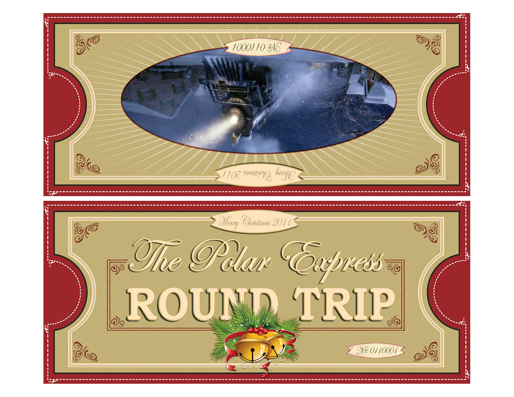 Polar Express Tickets Fold 8.5X11 | Free Printable Polar Exp… | Flickr throughout Polar Express Tickets Printable Free