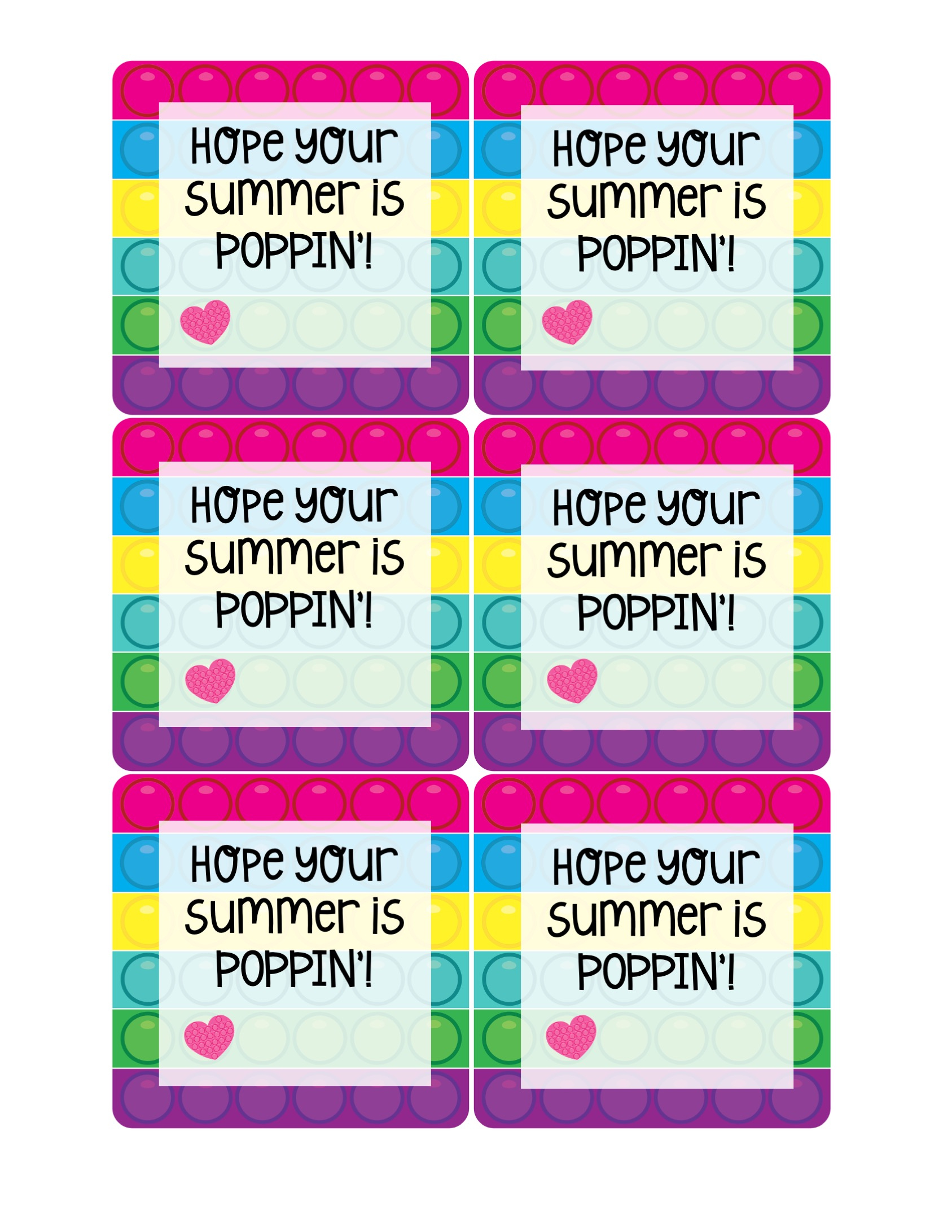 Poppin&amp;#039; Summer Gift Tag - Teaching Mama intended for Have a Poppin Summer Free Printable