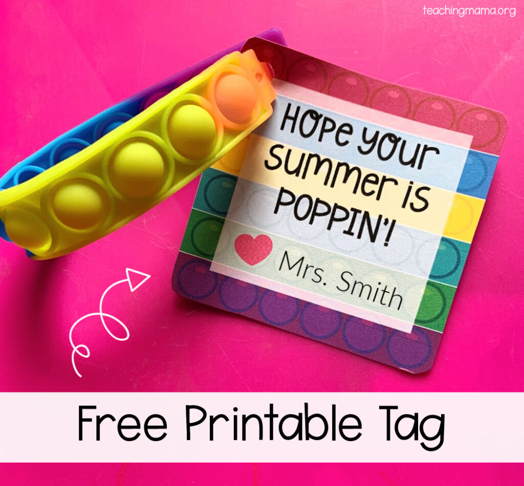 Poppin&amp;#039; Summer Gift Tag - Teaching Mama regarding Have A Poppin Summer Free Printable