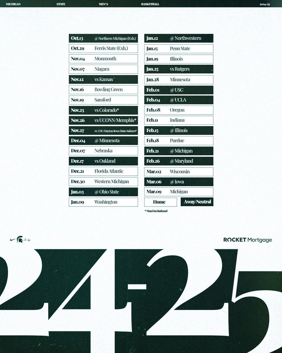 Postmichigan State Men&amp;#039;S Basketball On X: 🔜 regarding Michigan State Basketball Printable Schedule