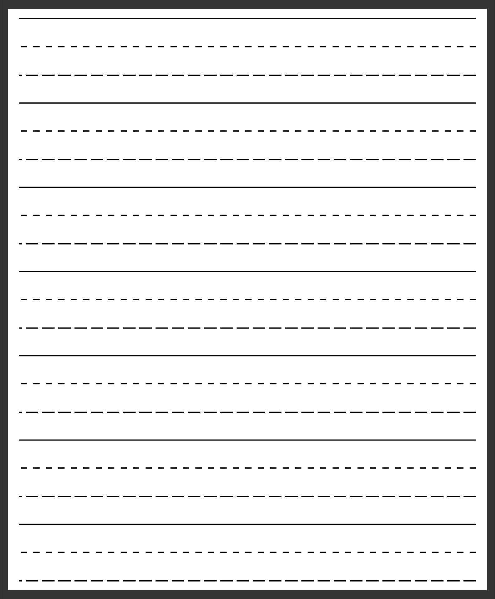Primary Writing Paper Template - 10 Free Pdf Printables regarding Primary Lined Writing Paper Printable