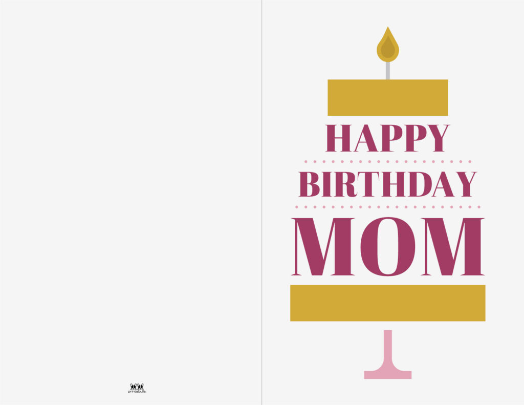 Printable Birthday Cards - 110 Free Birthday Cards | Printabulls regarding Happy Birthday Printable Cards For Mom