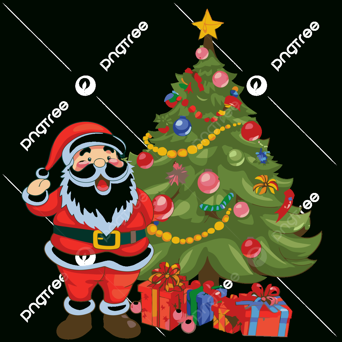 Printable Christmas Clipart Cartoon Santa Claus Near A Christmas pertaining to Free Printable Xmas Clip Art