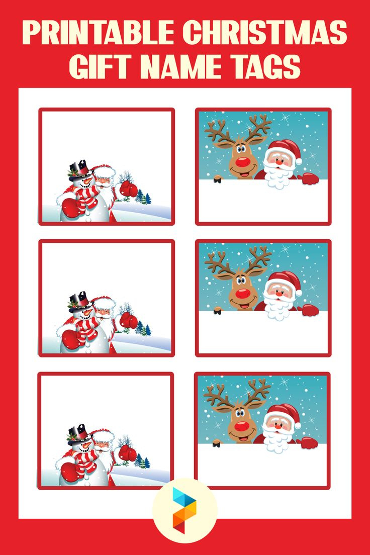 Printable Christmas Gift Name Tags regarding Free Printable Name Tags For Christmas