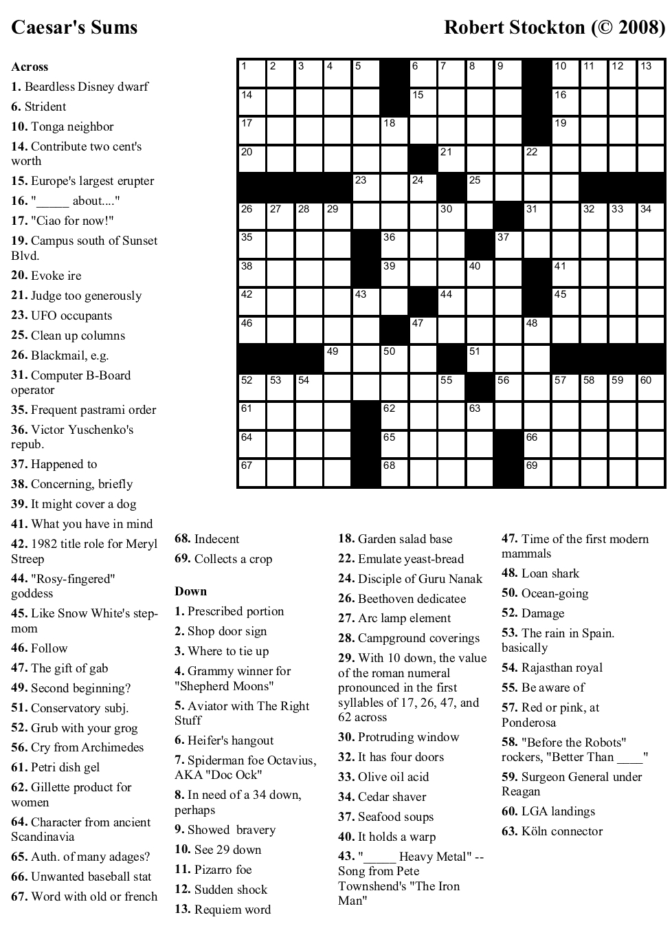 Printable La Times Crossword Puzzle - Printable Templates with La Times Crossword Free Printable