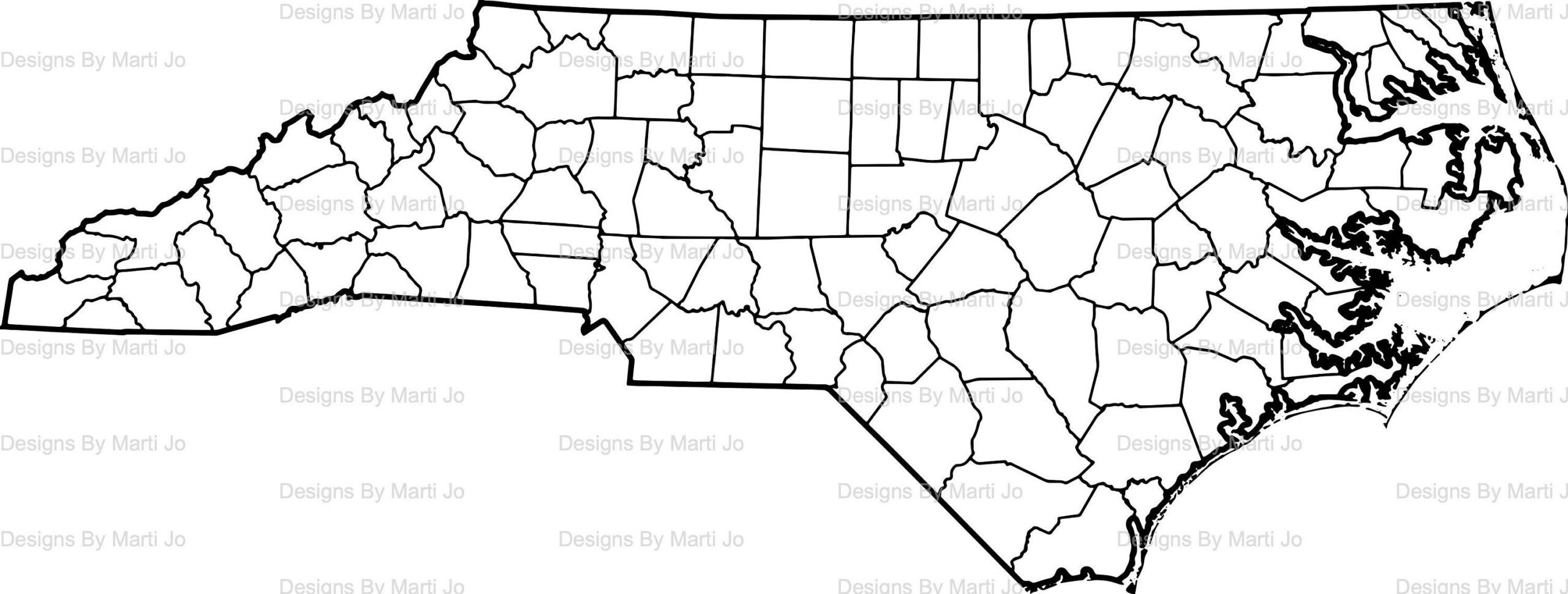 Printable North Carolina Map | Printable Nc County Map | Digital throughout Printable Map Of North Carolina Counties