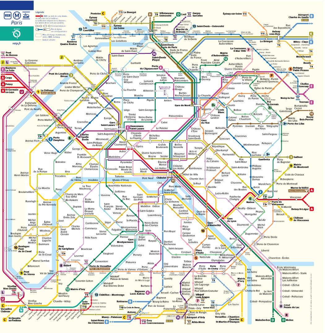 Printable Paris Metro Map. Printable Rer Metro Map. inside Map Of Paris Metro Printable