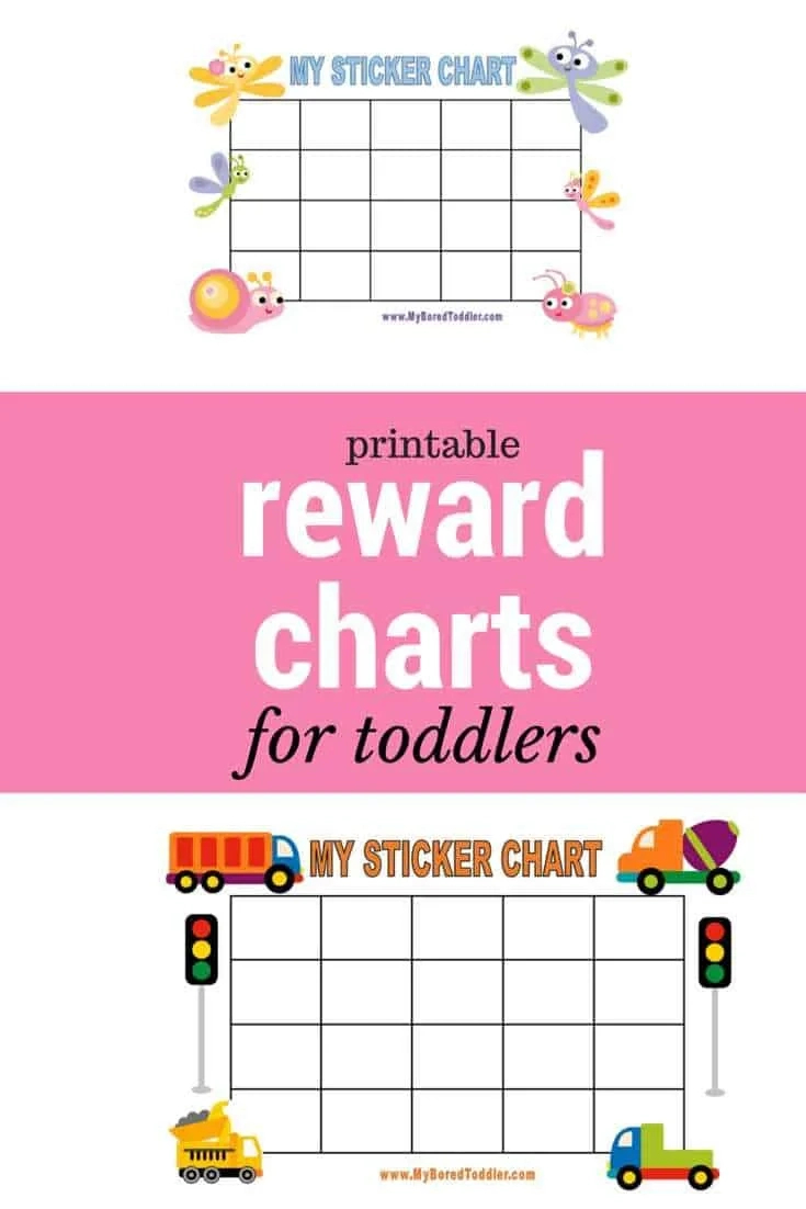 Printable Reward Charts - My Bored Toddler regarding Sticker Reward Chart Printable Free