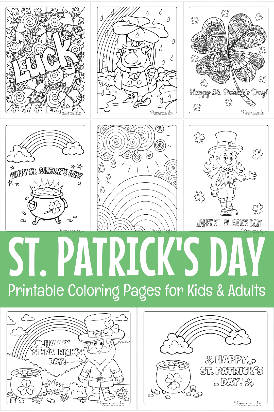 Printable St Patrick'S Day Coloring Pages (Free Pdf) with Free Printable St Patricks Day Images
