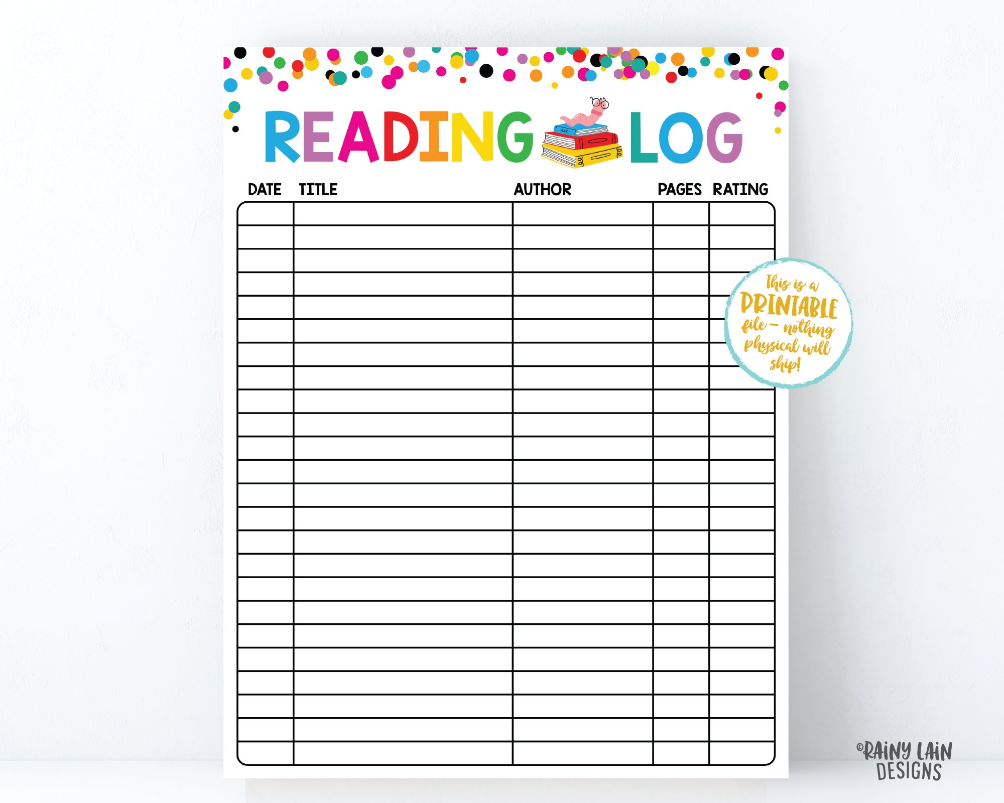 Reading Log Printable Reading Log Für Kinder, Frühlingsleselog with regard to Printable Reading Log For Kids