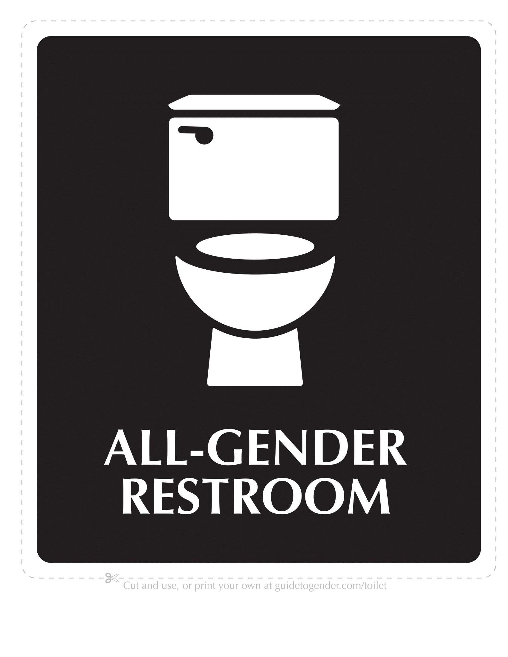 Restroom Signs | Poster Template intended for Gender Neutral Bathroom Signs Printable