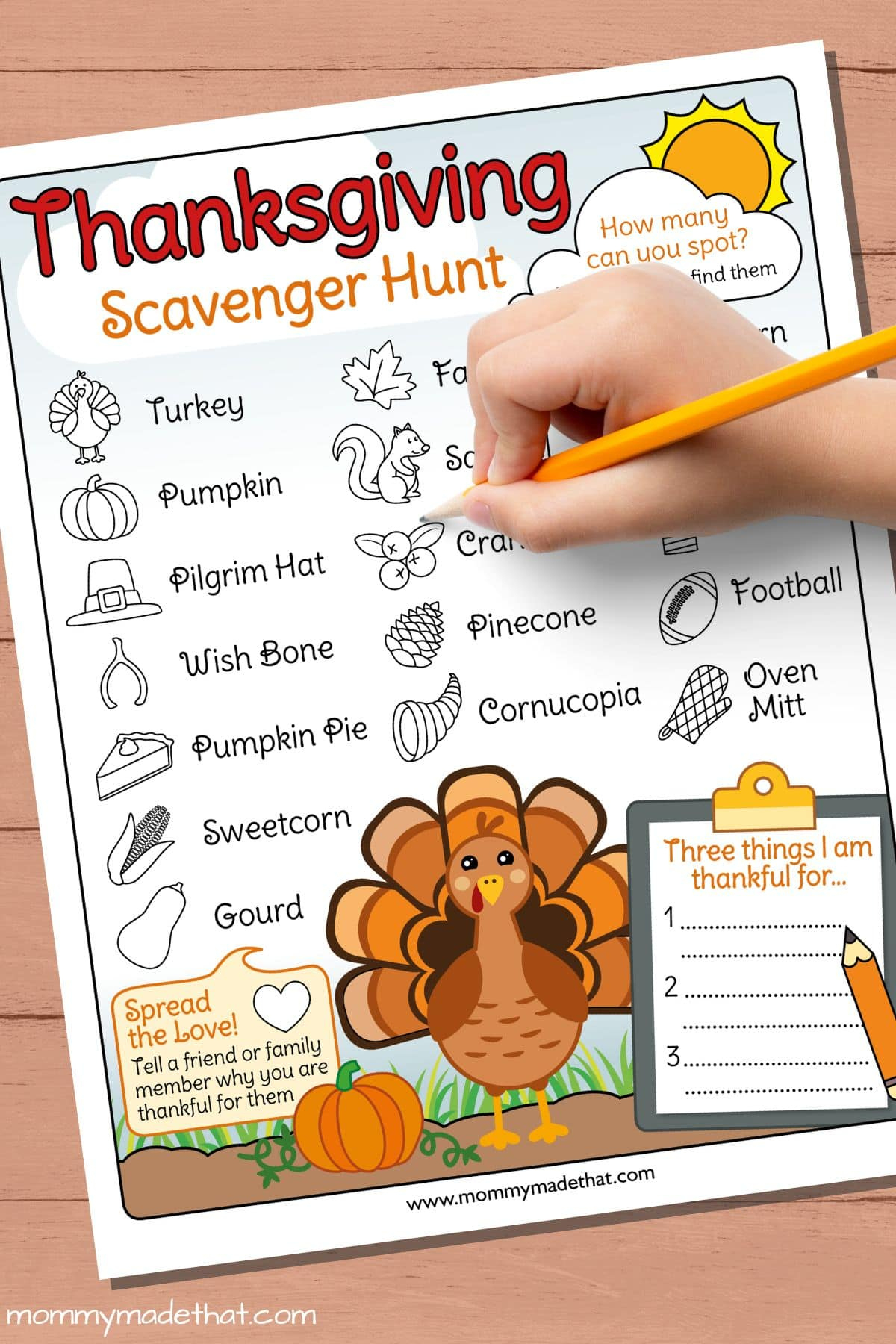 The Best Thanksgiving Scavenger Hunt (Free Printable!) inside Scavenger Hunt For Thanksgiving Printables
