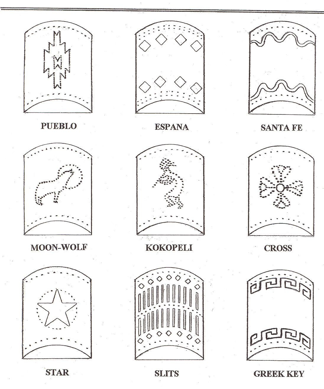 Tin Lantern Patterns - Sewing Pattern Library for Simple Tin Punch Patterns Printable