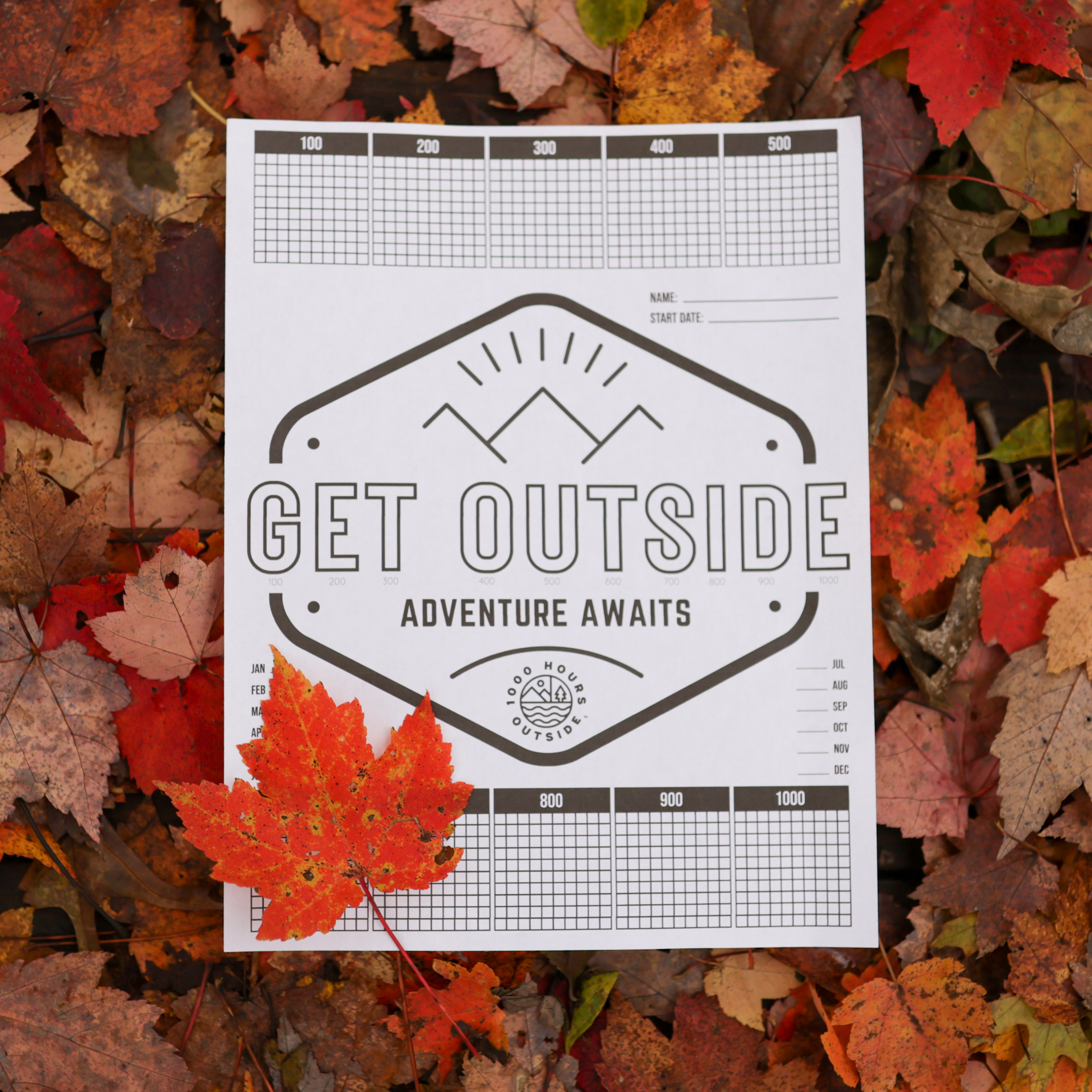 Trackers | Embrace Outdoor Adventures — 1000 Hours Outside intended for 1000 Hours Outside Free Printable
