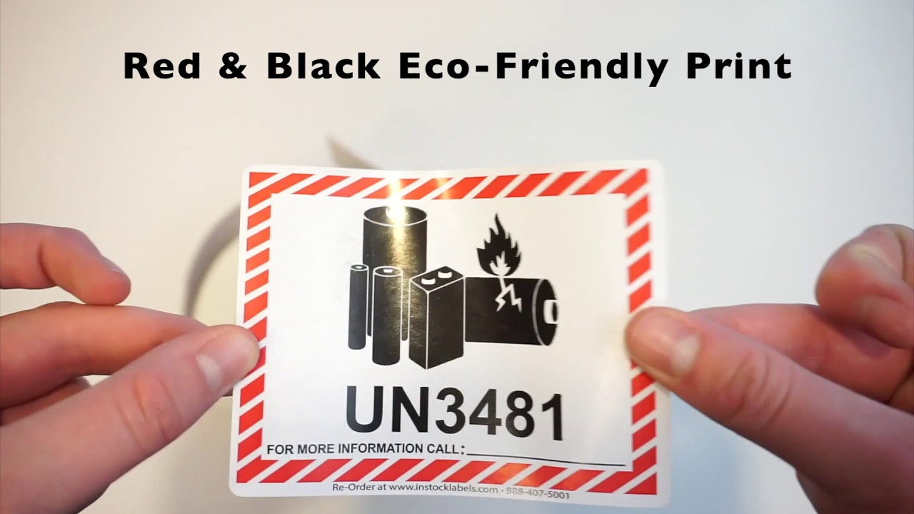 Un Lithium Battery Labels - Shipping Warning Labels throughout Fedex Free Printable Un3481 Label