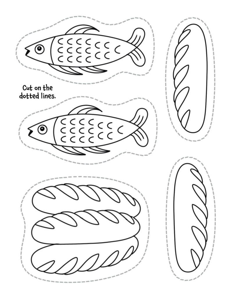 Vbs Loaves &amp;amp; Fishes Craft For Preschool (With Free Cutouts with regard to Printable Loaves And Fishes Craft Activity