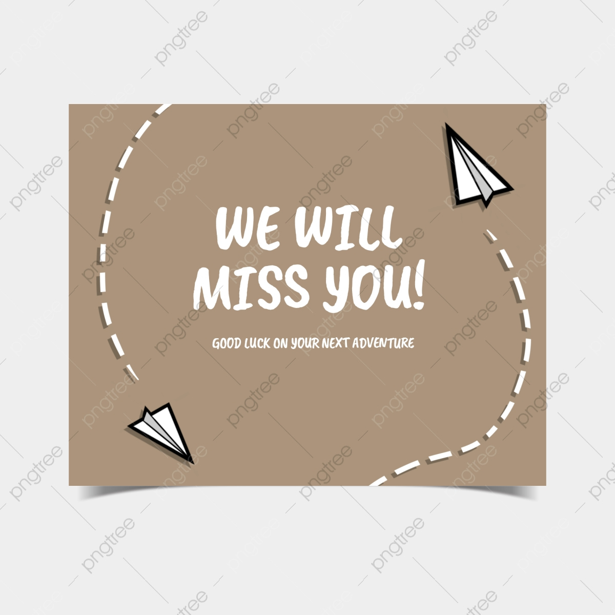 We Will Miss You Farewell Card Template Download On Pngtree regarding We Will Miss You Card Free Printable