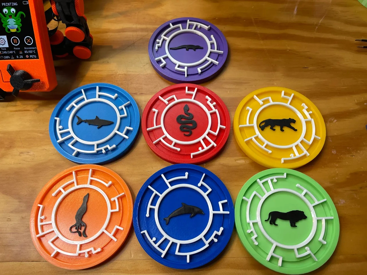 Wild Kratts Creature Discs Von Darthginger | Kostenloses Stl intended for Wild Kratts Creature Power Disc Printable